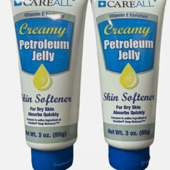 2 CareAll Creamy Petroleum Jelly With Vitamin E, 3-oz. Tubes - Picture 1 of 4